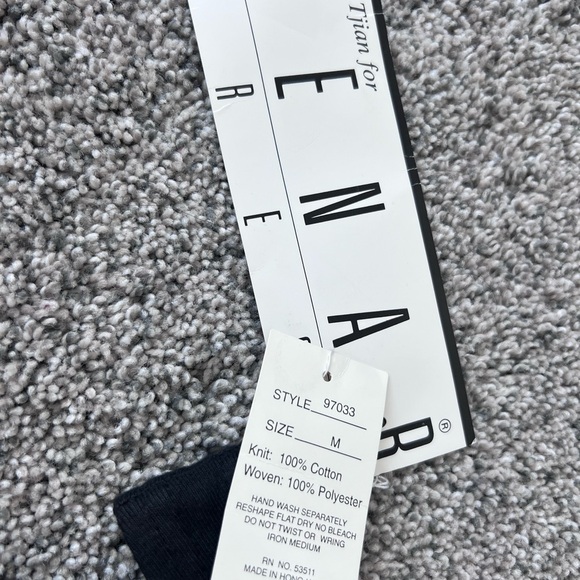 NWT! Ann Tjian For Kennar Black Knit Cotton Sleeveless Tank Short Dress Size M - Picture 2 of 7